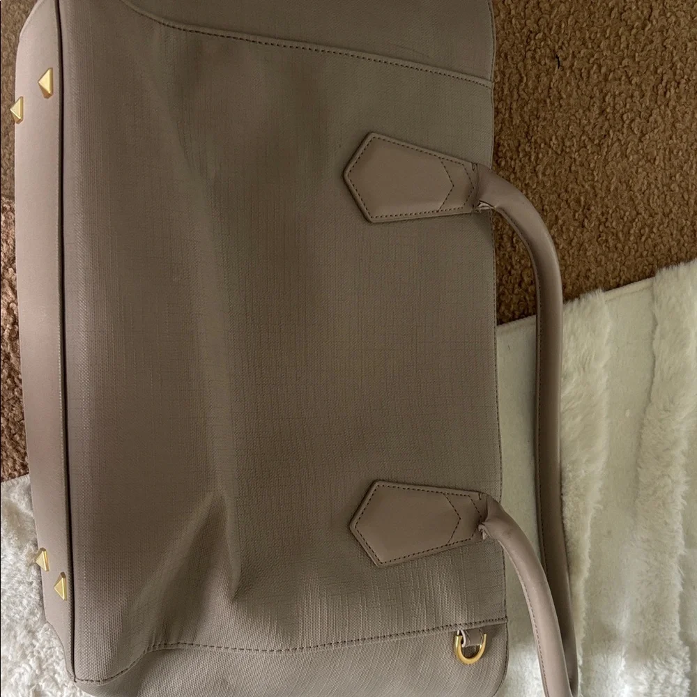 Dagne Dover Gray Signature Laptop Work Tote